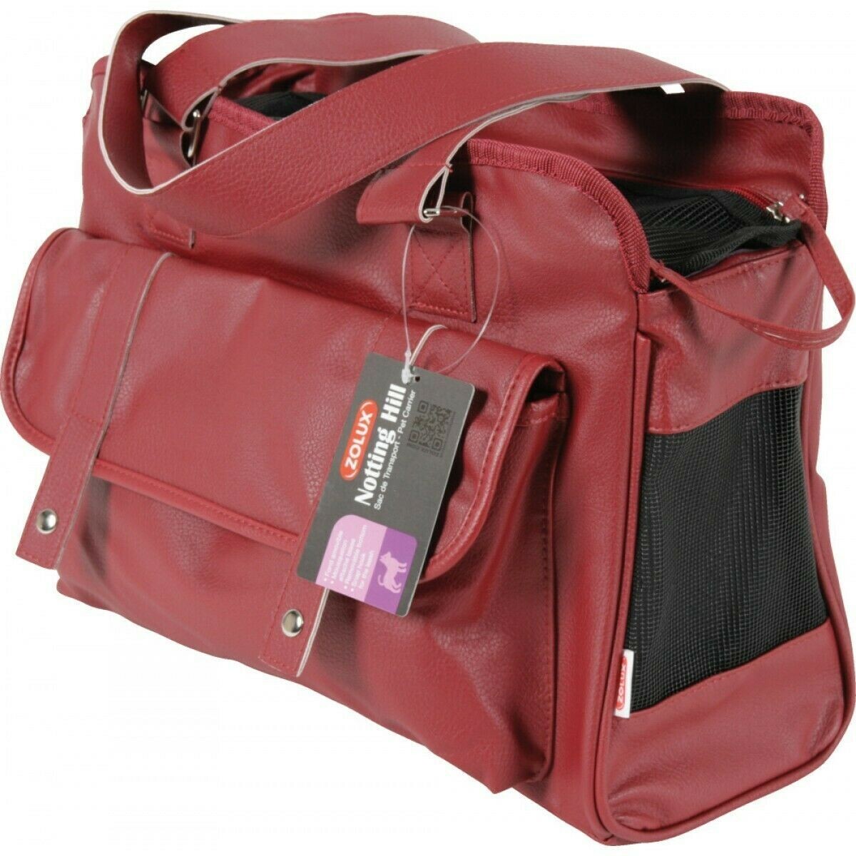Zolux Notting Hill Borsa per cani e gatti, Colore: Bordeaux