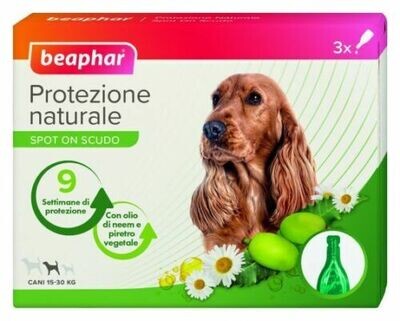 ​Beaphar Spot On per Cani 15-30 kg con olio di Neem 3 fiale