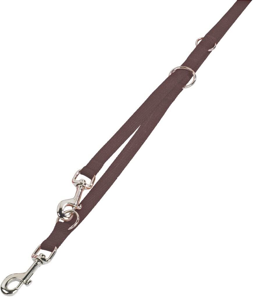 Nobby Guinzaglio Addestramento Classic in Nylon Marrone, Taglia: XS - 10 mm X 200 cm