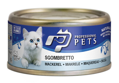 Professional Pets Sgombretto Alimento Umido Naturale per Gatti 70 g