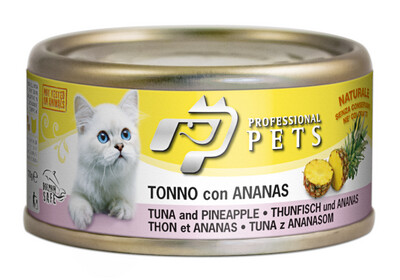 Professional Pets Tonno e Ananas Alimento Umido Naturale per Gatti 70 g