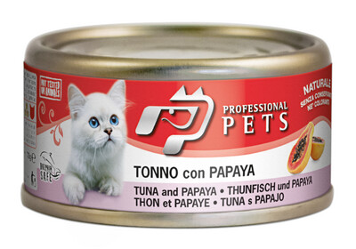 ​
Professional Pets Tonno e Papaya Alimento Umido Naturale per Gatti 70 g