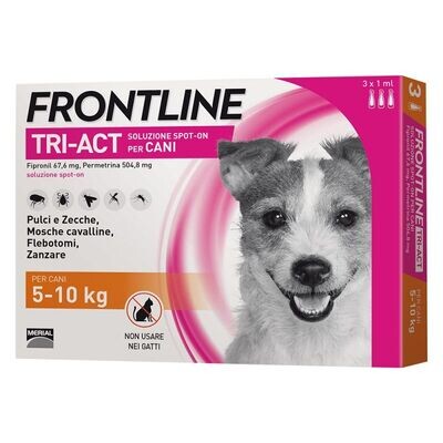 Frontline Tri-Act soluzione spot-on per cani 5-10 kg