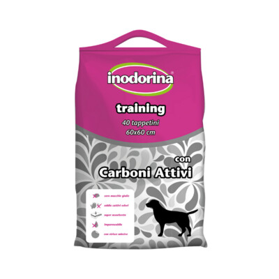 Inodorina Training con Carboni Attivi Traversine Adesive per Cani 60X60 40pz.