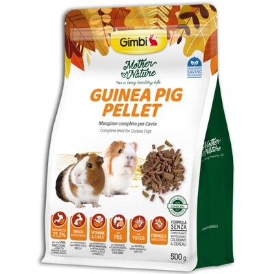 Gimbi Mother Nature Guinea Pig Pellet Alimento Completo per conigli 500g
