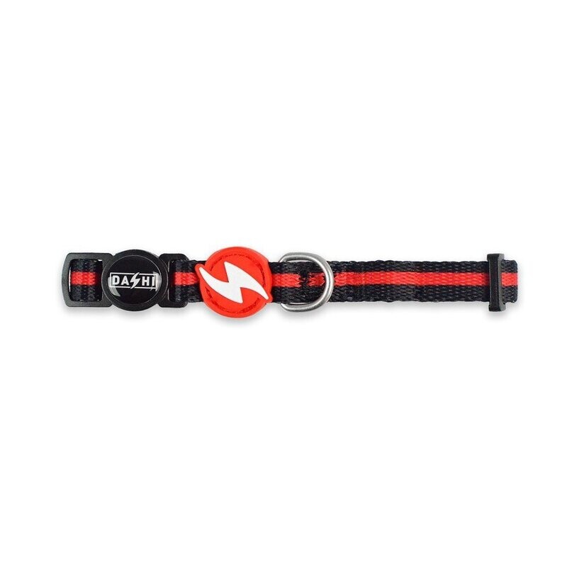 Dashi collar per gatto modello Stripes Red e Black