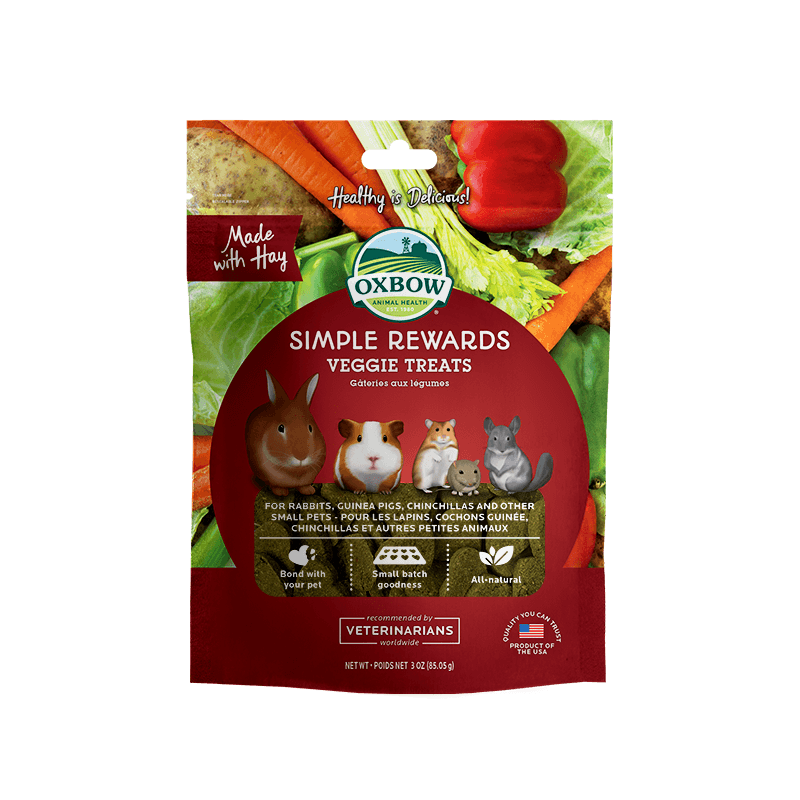 Oxbow Simple Rewards Veggie Treats Snack con erbe e verdure per roditori 85 g