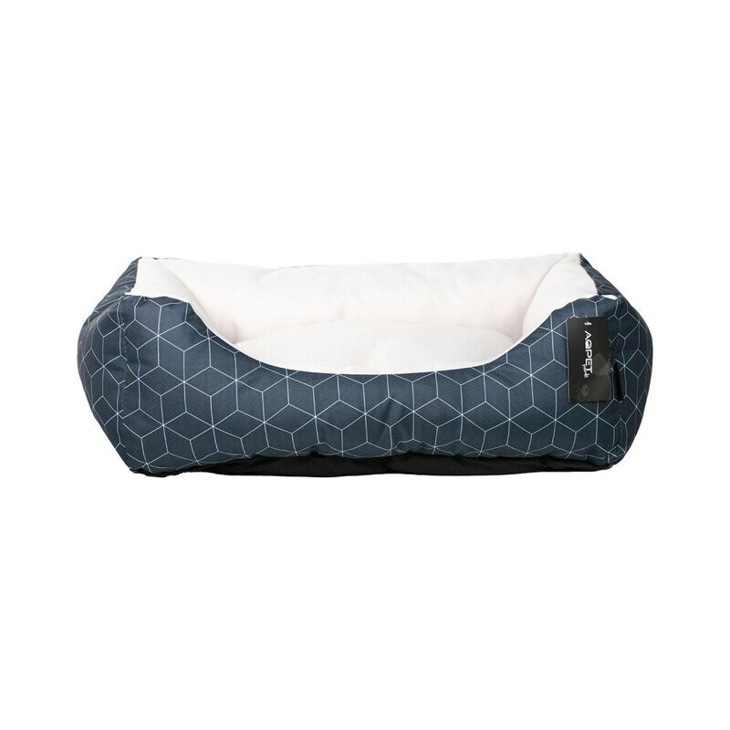 Friends Cushy Street cuccia in tessuto super imbottita Grid Blue