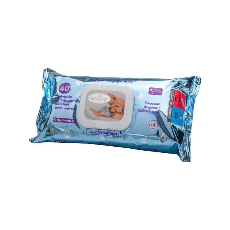 Friends Wipets Salviettine per animali Clorexidina 40 pz