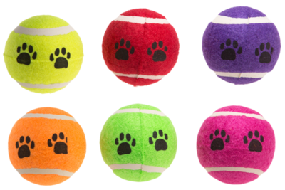 Gimdog Palla da Tennis per cani set da 6 palle Ø 6,3 cm