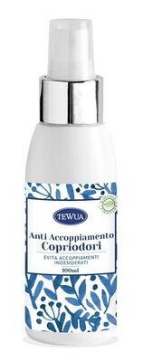 Tewua Antiaccoppiamenti Copriodori per Cagne in Calore Spray Con Glucosio 100ml