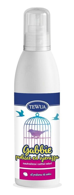 Tewua Igienizzante Deodorante Pulitore di Gabbie e Cucce 250ml