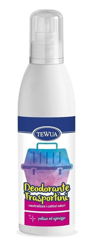 Tewua Deodorante Igienizzante Trasportini Cani Gatti Furetti Roditori 250ml
