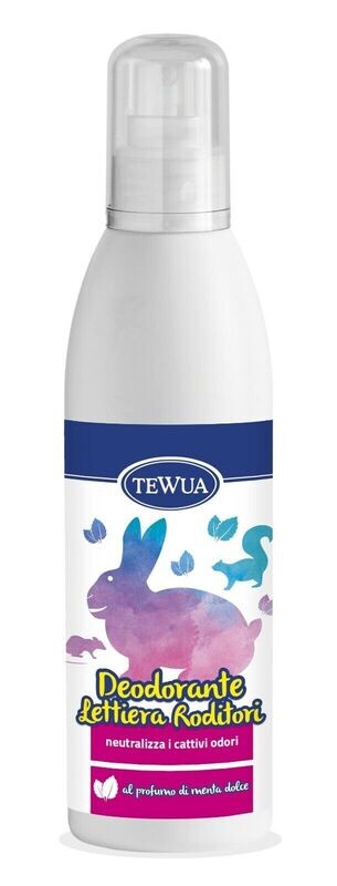 Tewua Deodorante Lettiera Roditori Igienizzante Al Profumo di Menta Dolce 250ml