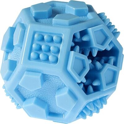 Gimdog INTERACTIVE CRAZY BALL Gioco interattivo per cani Palla porta Snack Ø 7,9 cm, Colore: Blu