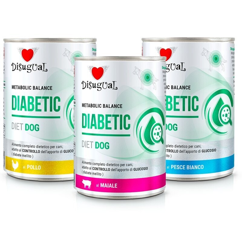 Disugual Diabetic Dog Alimento umido per cani con diabete 400 g