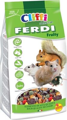 Cliffi Ferdy Fruity Alimento per criceti, scoiattoli, gerbilli e topolini 700g