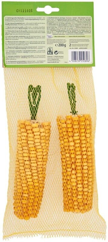 Vitakraft Golden Corn Pannocchie di Mais Essiccate per Conigli e Roditori