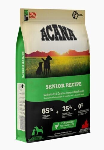 ​Acana Senior Recipe Croccantini per Cani Anziani Alimento Secco