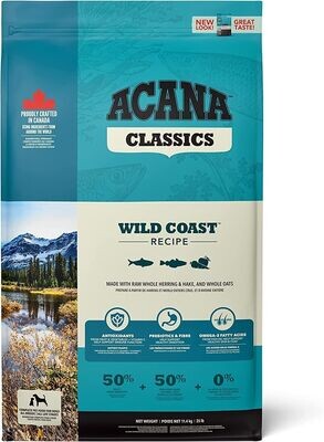 ​Acana Wild Coast Classic Croccantini per Cani Alimento Secco al Pesce
