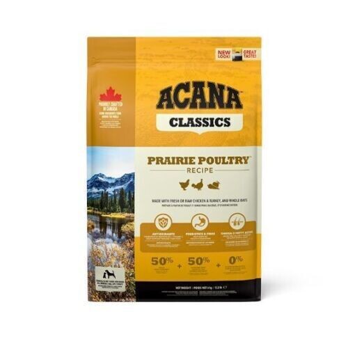 ​Acana Prairie Poultry Classic Croccantini per Cani Almento Secco al Pollo