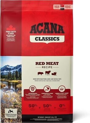 ​Acana Classic Red Meat Recipe Croccantini per Cani Alimento Secco