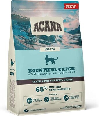 Acana Bountiful Catch Croccantini per Gatti Adulti Alimento al Pesce 1,8kg