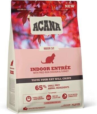Acana Indoor Entrée Croccantini per Gatti Alimento Secco Indoor 1,8 kg