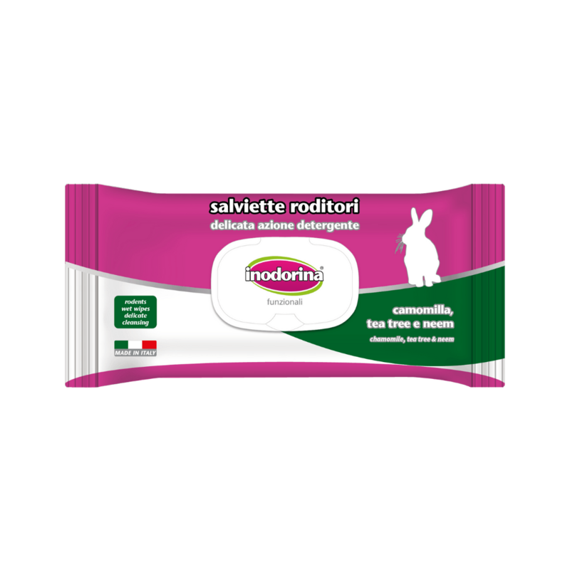 Inodorina Salviette Funzionali per Roditori Salviette Profumate 40 pz.