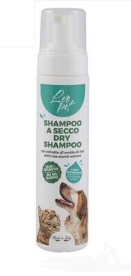 Leopet Shampoo a Secco per Cani e Gatti con Estratto di Amido di Riso 200 ml