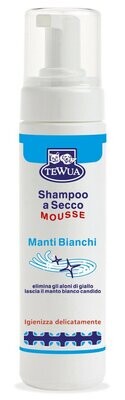 Tewua Shampoo a Secco Manti Bianchi per Cani e Gatti 200ml