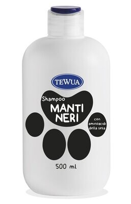 Tewua Shampoo manti neri per cani e gatti 500 ml