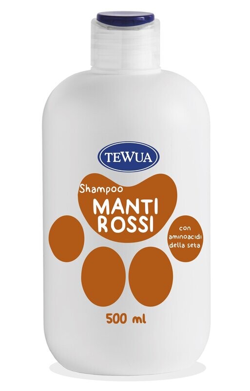 Tewua Shampoo Manti Rossi per cani e gatti 500 ml