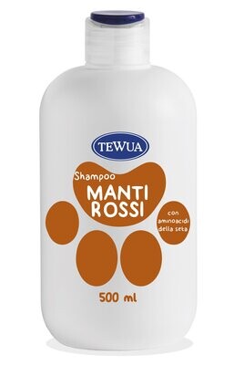 Tewua Shampoo Manti Rossi per cani e gatti 500 ml