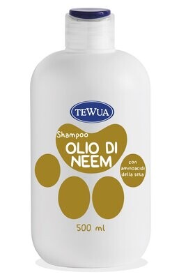 Tewua Shampoo Olio di Neem per Cani e Gatti 500 ml