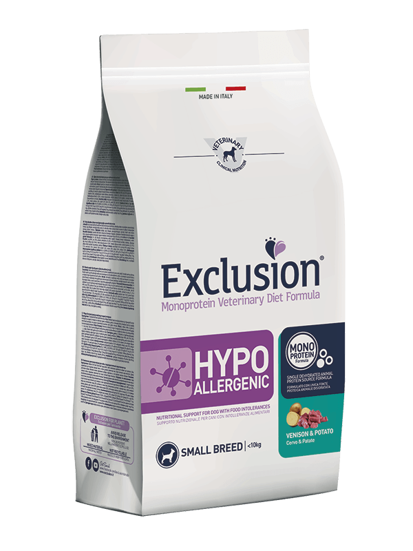 Exclusion Hypoallergenic Venison & Potato Small Breed Alimento per Cani 2kg