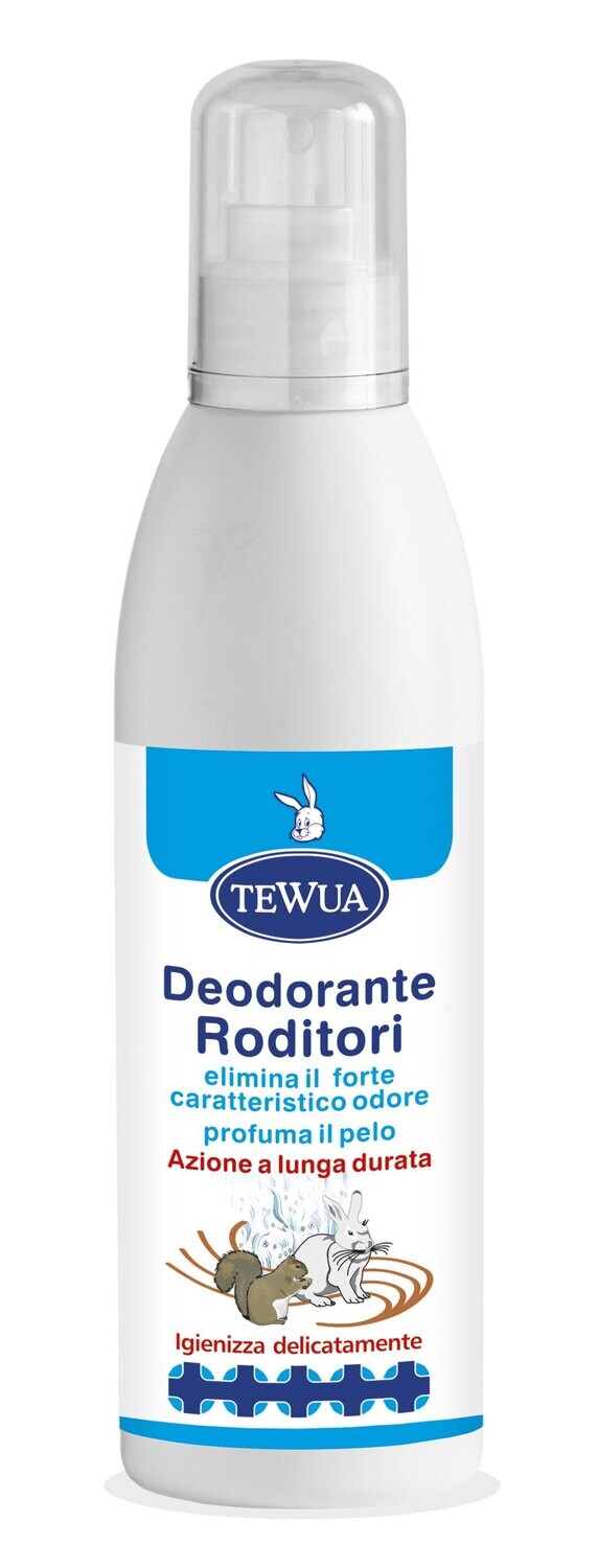 Tewua Deodorante Roditori Igienizzante per Congli Cavie e Roditori 250 ml