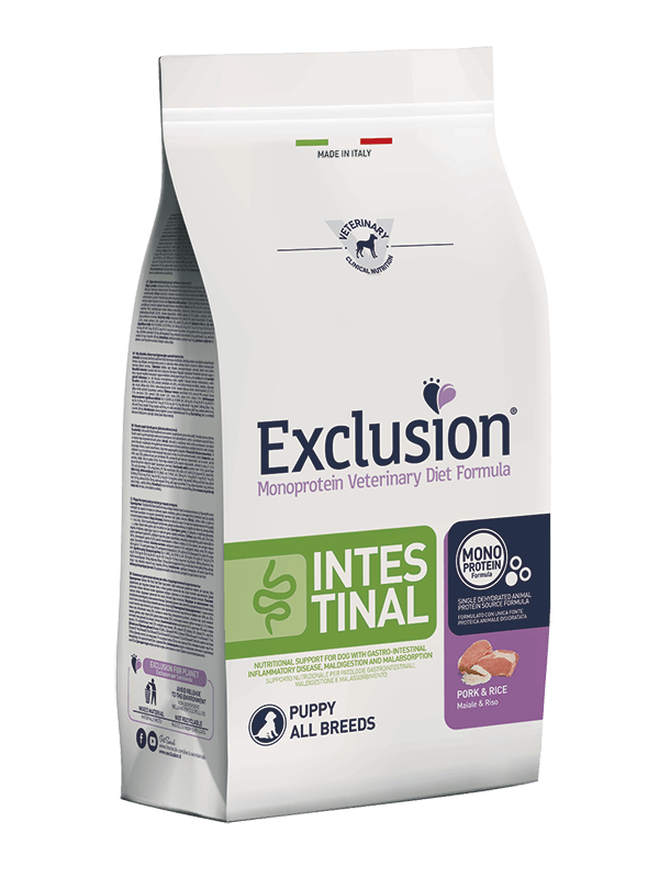 Exclusion Intestinal Pork & Rice Puppy All Breeds Alimento per Cani Cuccioli 2kg