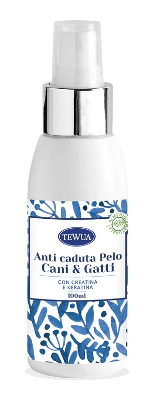 Tewua Anticaduta Pelo Fortifica e Favorisce la Ricrescita per Cani e Gatti 100ml