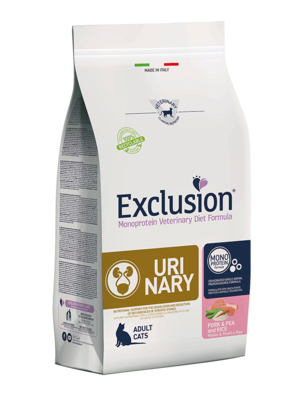Exclusion Urinary Cat Pork & Pea And Rice Alimento per Gatti 1,5 kg