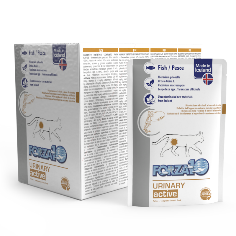 Forza 10 Urinary Actiwet Gatto Bustine per Gatti con Calcoli