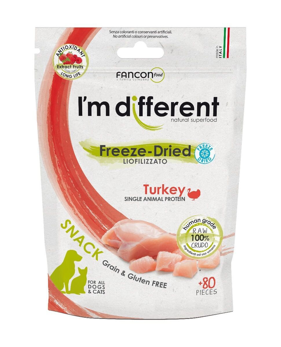 I'm Different - Freeze Dried Snack Liofilizzati 40 g per Cani