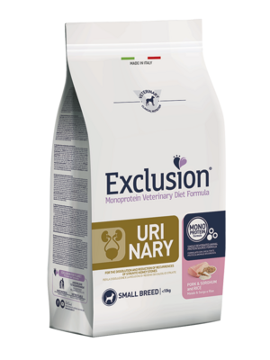 Exclusion Urinary Pork & Sorghum And Rice Small Breed Alimento per Cani 2 kg