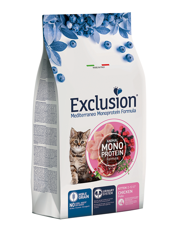 Exclusion Noble Grain Cat Kitten Chicken Alimento per Gattini con Pollo