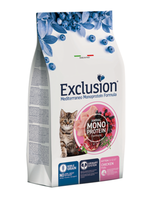 Exclusion Noble Grain Cat Kitten Chicken Alimento per Gattini con Pollo