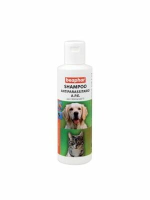 Beaphar Shampoo Antiparassitario per Cani e Gatti A.P.E. 200 ml