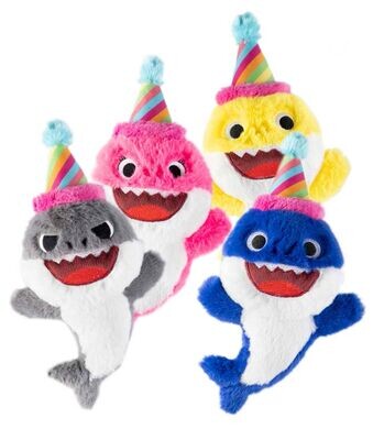 Gimdog Sharks Party Gioco per Cani Peluches Morbidi con Squeaker e Carta Rumorosa