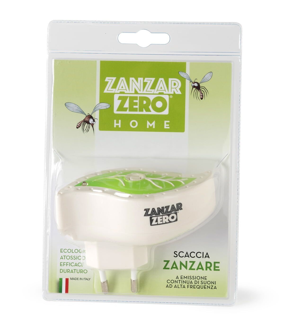 Ueber Zanzarzero Home Scaccia Zanzare ad Ultrasuoni Protezione Domestica 220V, Colore: Verde