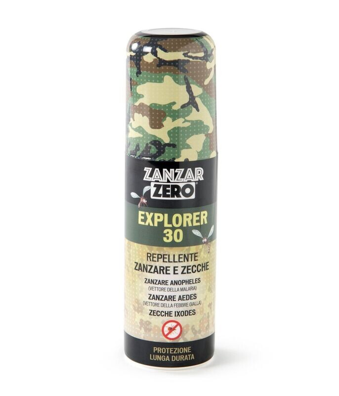 Ueber Zanzarzero Explorer 30 Repellente Zanzare e Zecche per Uso Personale 75ml
