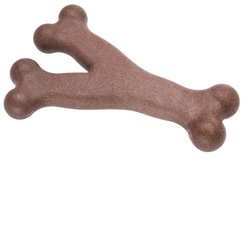 Gimdog Bam-Bones Y aroma di Bacon Gioco aromatizzato per cani